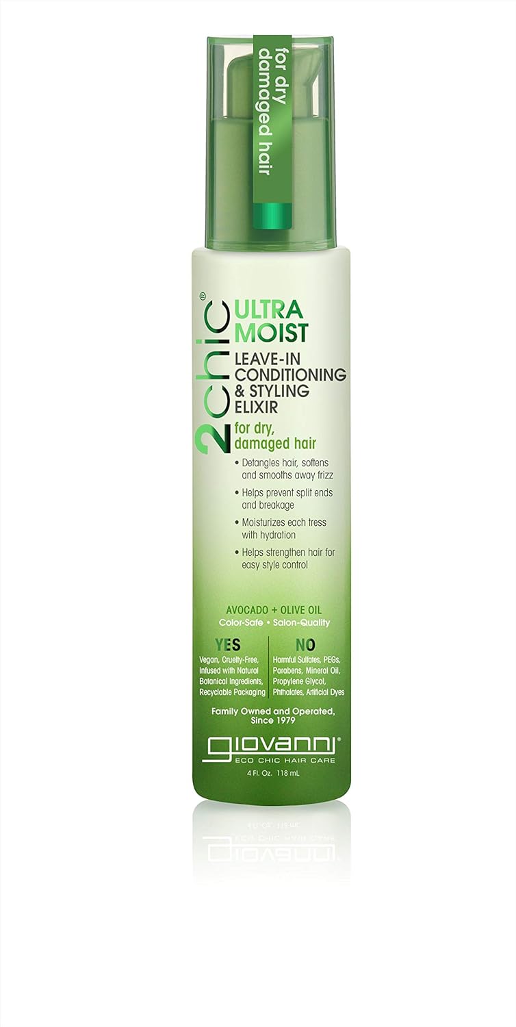 Giovanni 2chic Avocado & Olive Oil Ultra-Moist Leave-In Conditioner, 18405