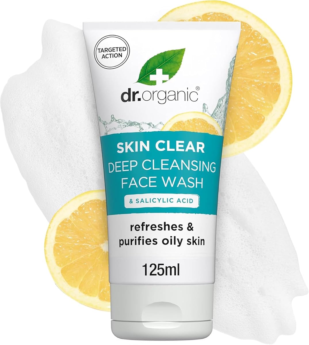 Dr. Organic Skin Clear Deep Cleansing Face Wash with Tea Tree & Salicylic Acid - 125ml