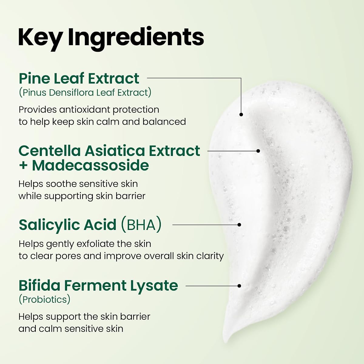K-SECRET SEOUL 1988 Cleansing Foam with Pine Cica & Probiotics, 150ml - Image 4