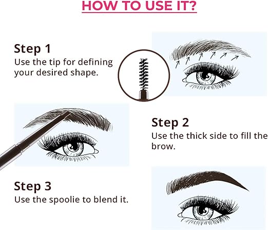 Nykaa BrowGirl Brow Definer - Bewitched Chestnut, 0.35g - Image 3