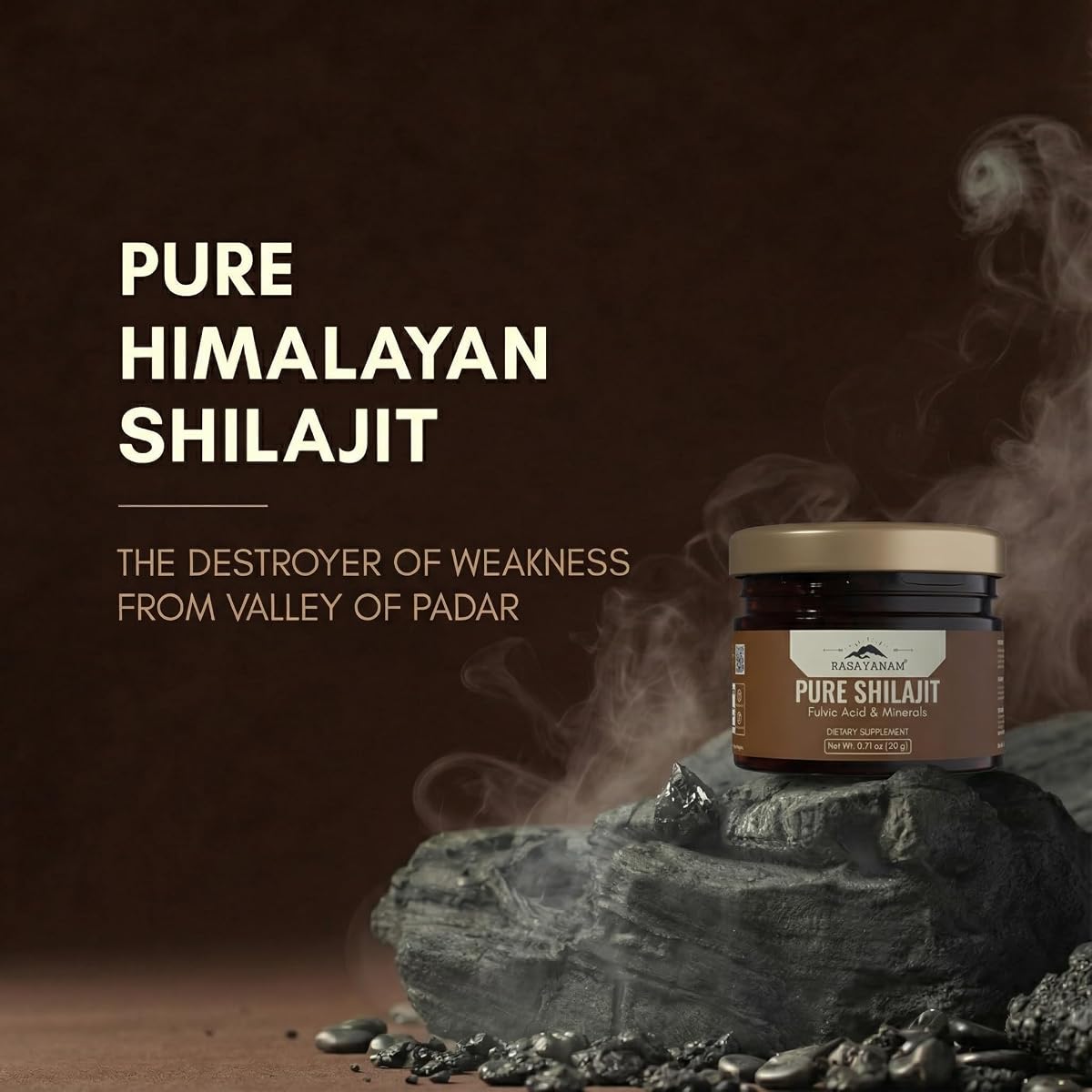 Rasayanam Pure Shilajit Resin - Himalayan Herbal Supplement, 20g - Image 2