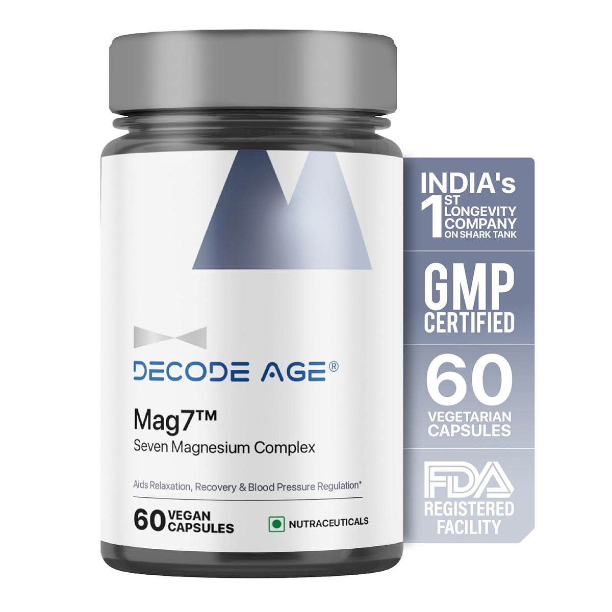 Decodeage Mag7 Seven Complex Magnesium Capsules - 60 Count