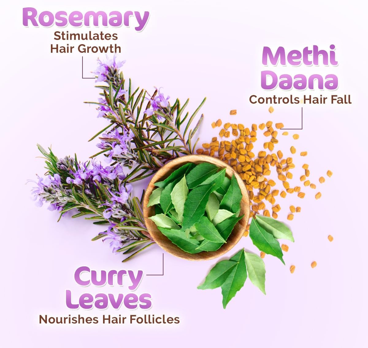 Mamaearth Rosemary Hair Growth Oil - With Methi Dana & Curry Leaves, 150ml - Image 5