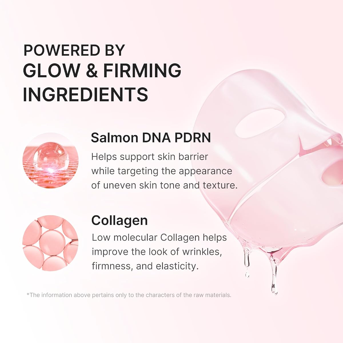 Medicube Salmon DNA PDRN Pink Collagen Gel Mask - Overnight Face Mask, 28g, 4 Pack - Image 3
