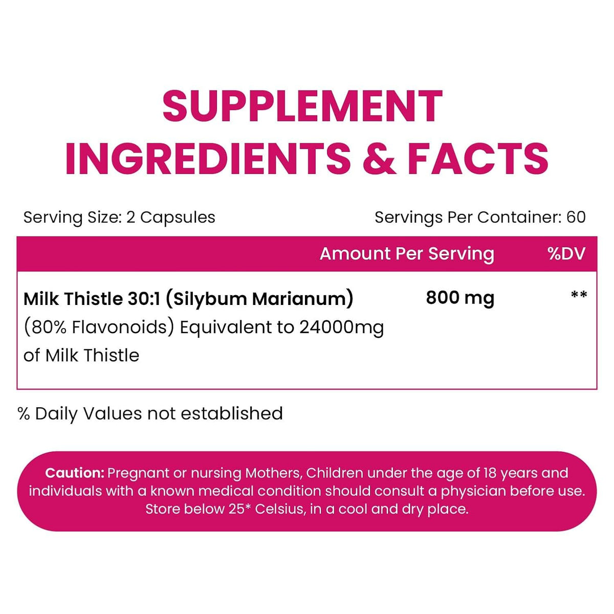 Himalayan Organics Milk Thistle - 120 Herbal Capsules - Image 2