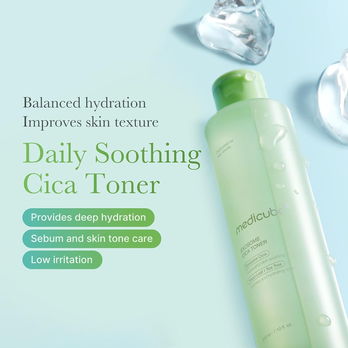 Medicube Exosome Cica Toner - Low Irritation, Sebum Care, 210ml - Image 2