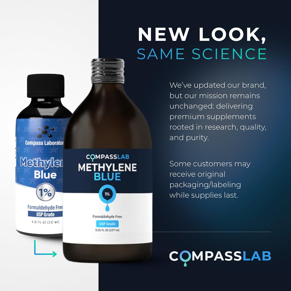 COMPASS LABORATORY Methylene Blue 1% Liquid - USP Grade, 237ml - Image 7