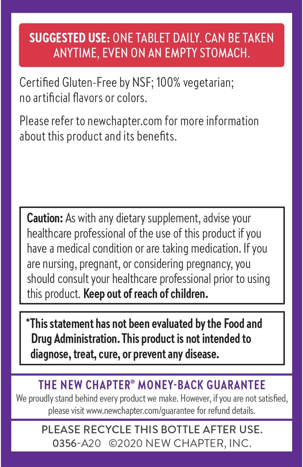 New Chapter Fermented Vitamin D3 - 60 Vegetarian Tablets - Image 7