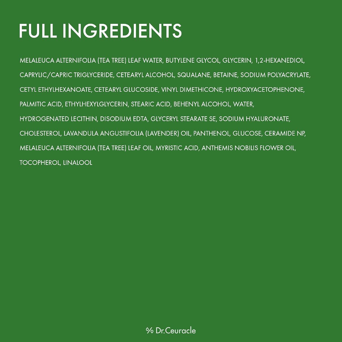 Dr.Ceuracle Tea Tree Purifine Face Moisturiser Cream - 50g - Image 3