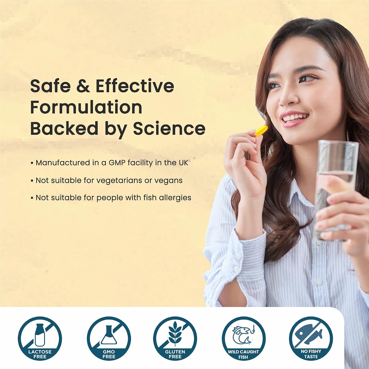 Valeo Super Omega+ Fish Oil 1200mg with EPA & DHA - 60 Softgels - Image 4