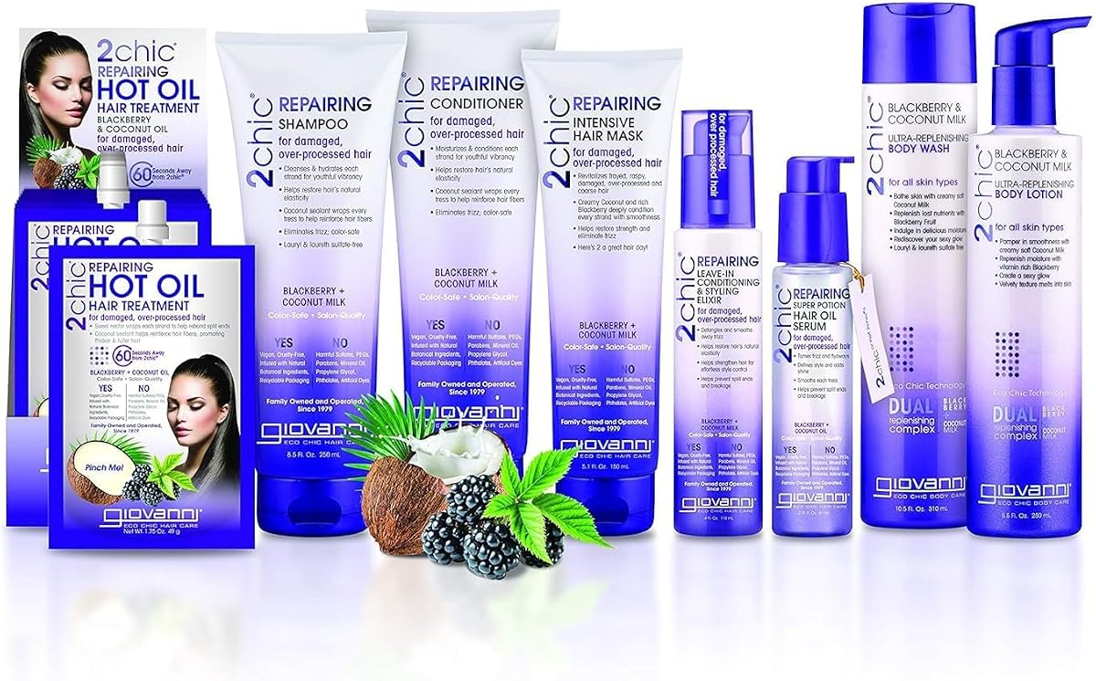Giovanni 2Chic Ultra-Repair Leave-In Conditioning Elixir - Vegan, Colour-Safe - 118ml - Image 5