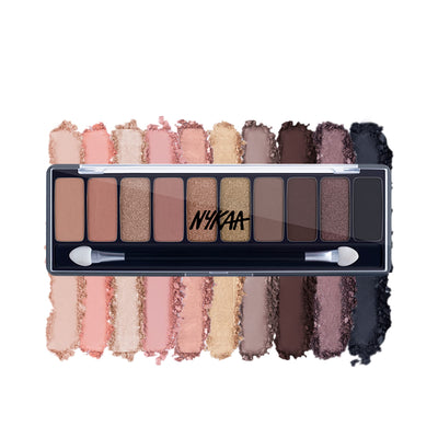 Nykaa Eyes On Me! 10in1 Eyeshadow Palette  Smokey at 8!