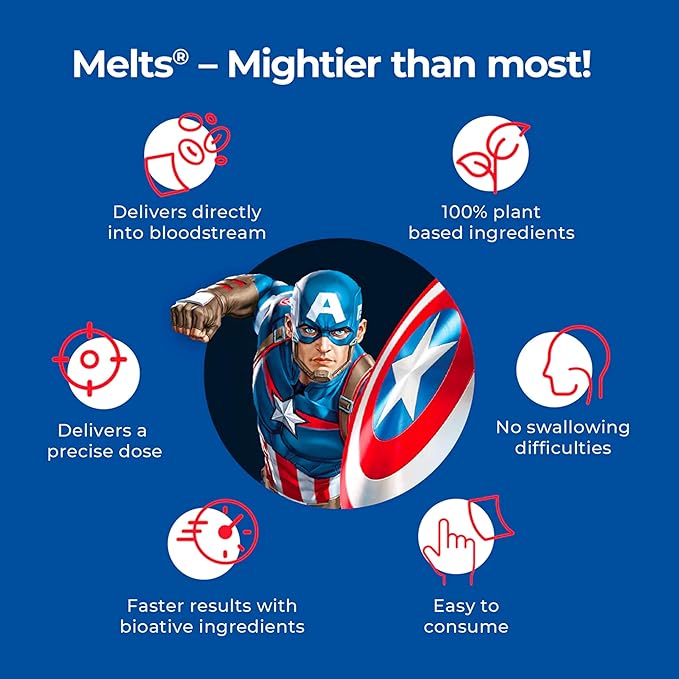 Wellbeing Nutrition Multivitamin for Kids - Captain America, 30 Oral Strips - Image 6
