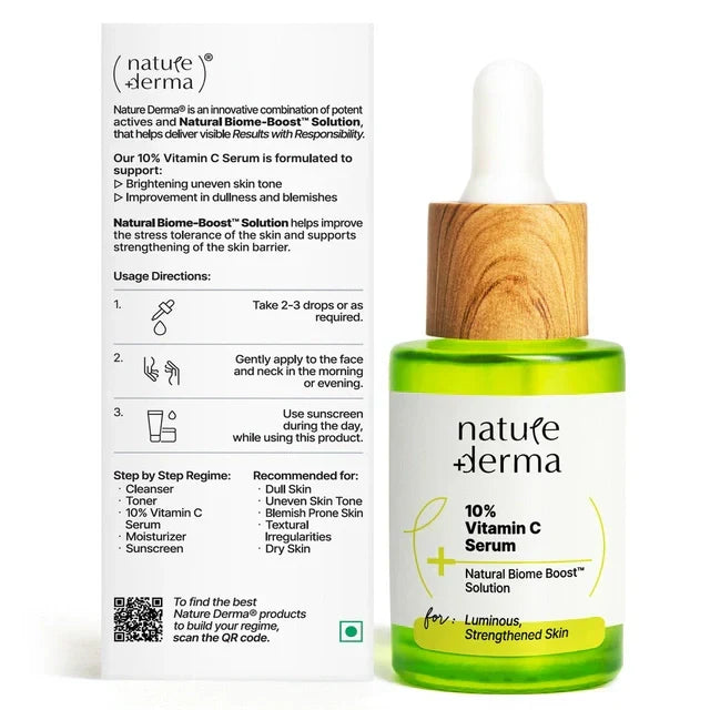 Nature Derma Vitamin C Face Serum with 10% Concentration - 30ml - Image 4