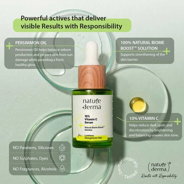 Nature Derma Vitamin C Face Serum with 10% Concentration - 30ml - Image 3