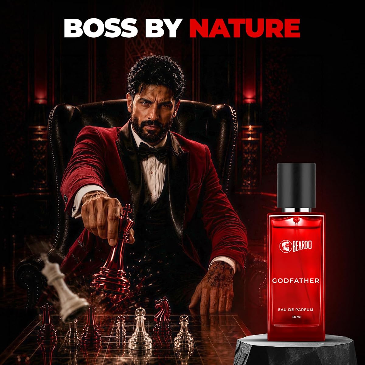 Beardo Godfather Perfume - Aromatic, Spicy EDP for Men, 50ml - Image 2