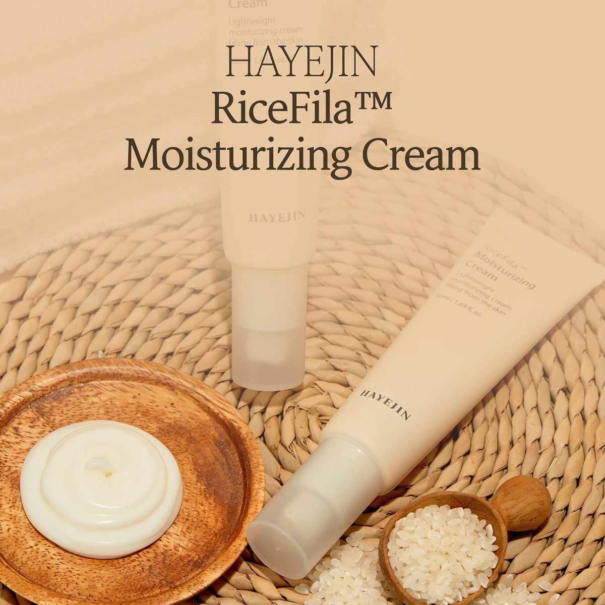 Hayejin RiceFila Facial Moisturizing Cream with Rice - 50ml - Image 7