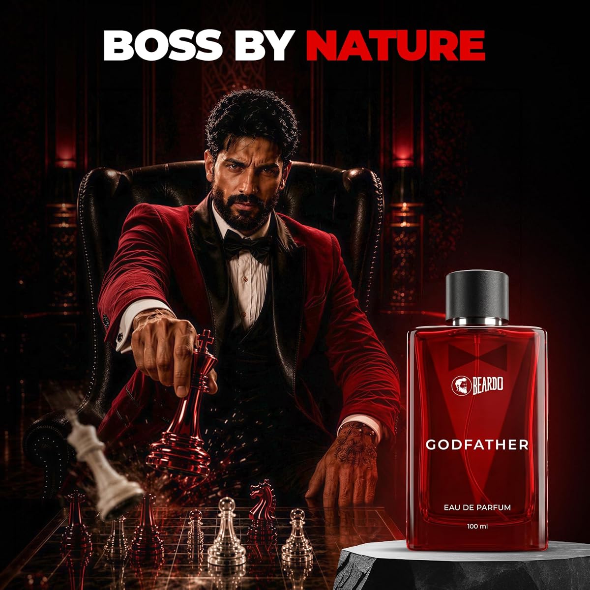 Beardo Godfather Perfume - Aromatic Spicy Scent, 100ml - Image 2