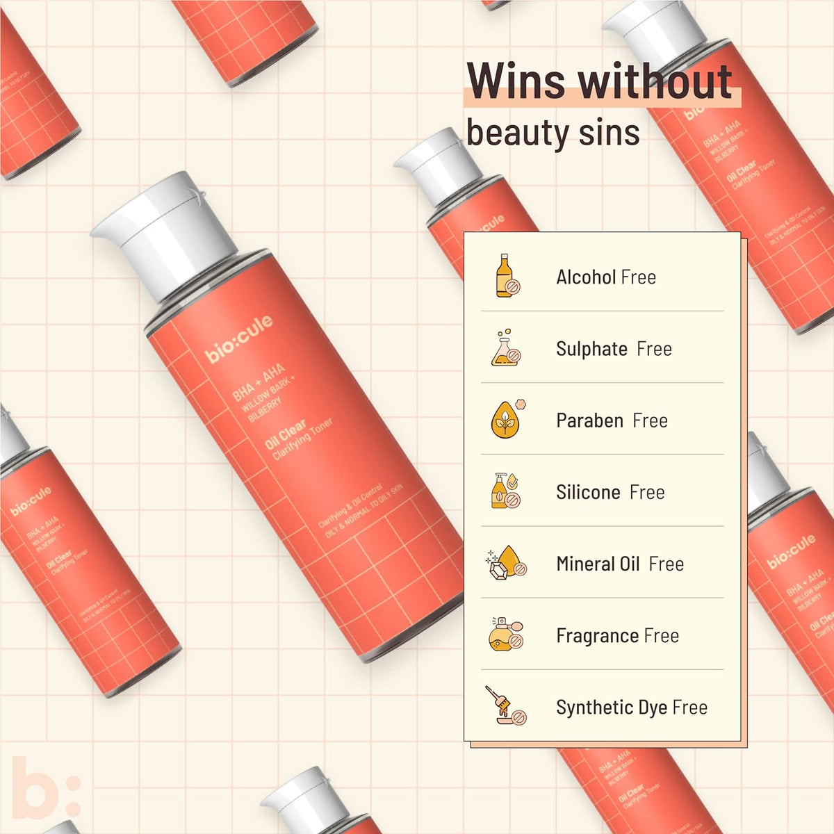 Biocule Oil Clear Clarifying Toner - BHA + AHA, 30ml - Image 8