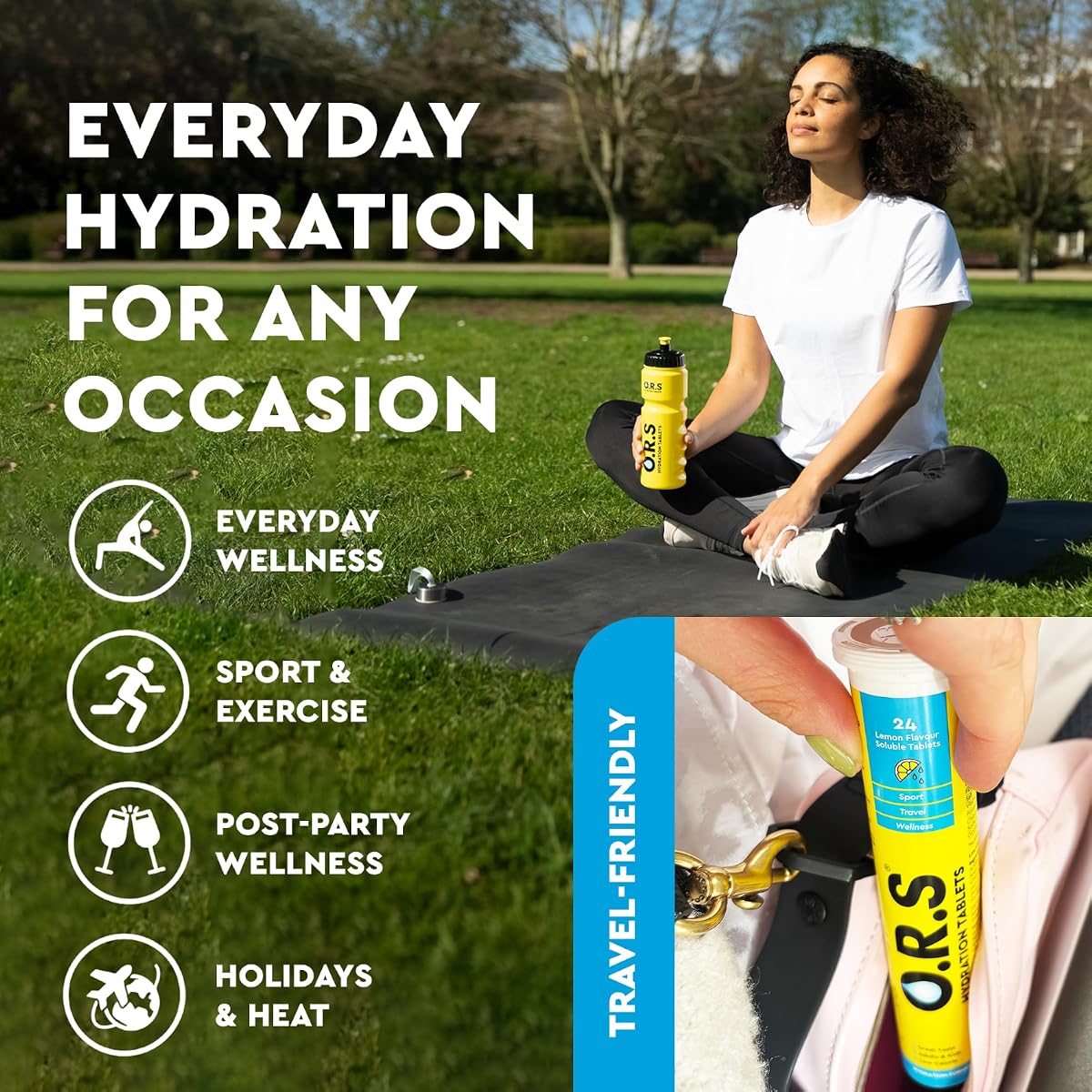 ORS Lemon Electrolyte Hydration Tablets - Vegan, Gluten-Free, 24 Pack - Image 6