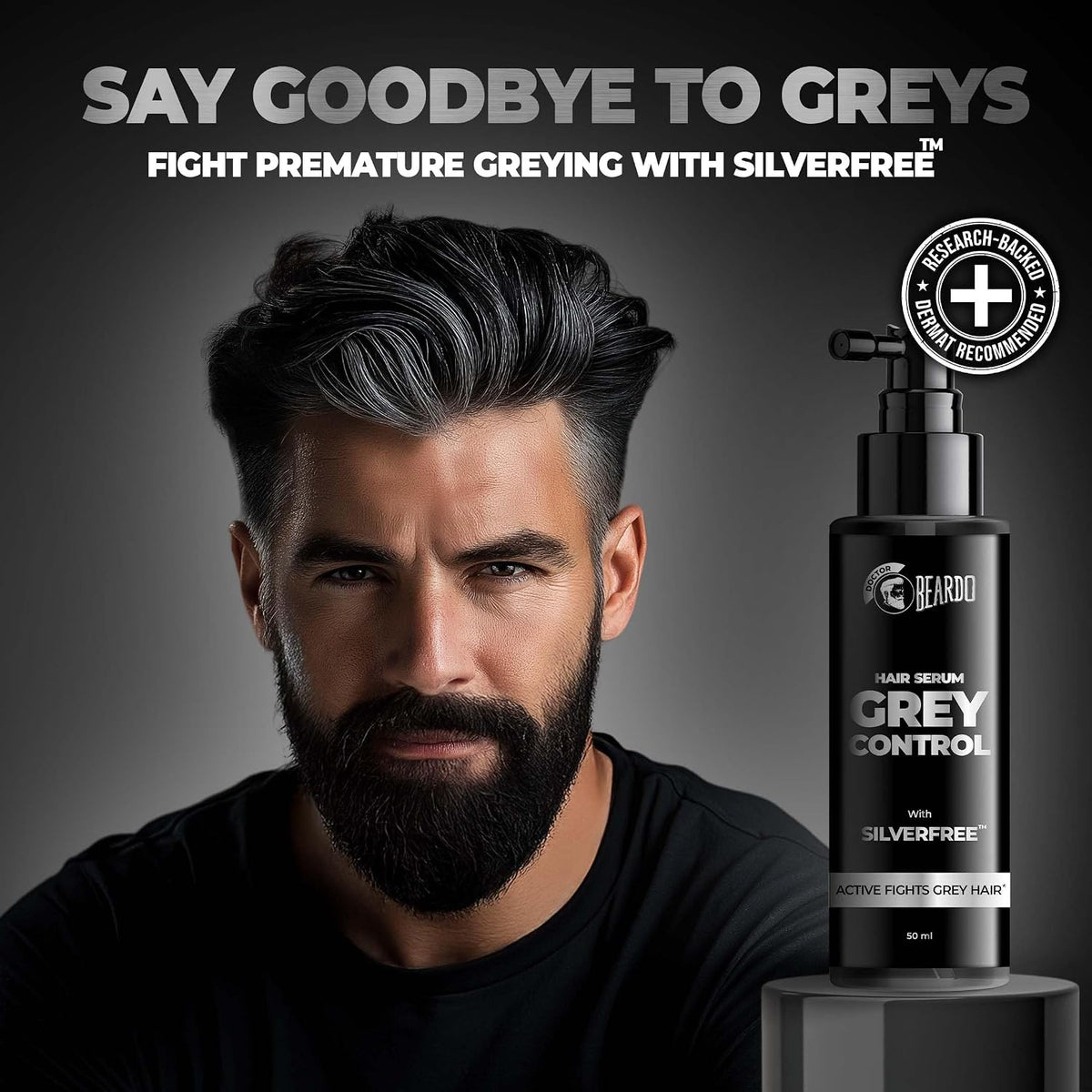 Beardo Anti Grey Hair Serum - 50ml Hair Treatment - Image 4