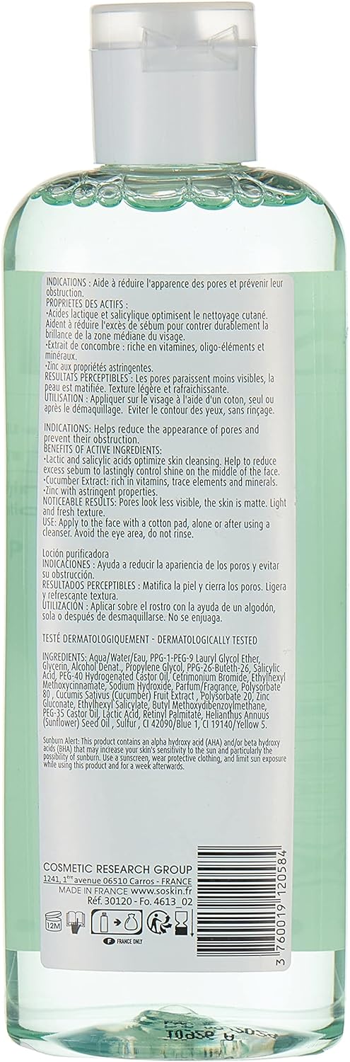 Soskin P+ Gentle Purifying Lotion - Face Cleanser, 250ml - Image 3