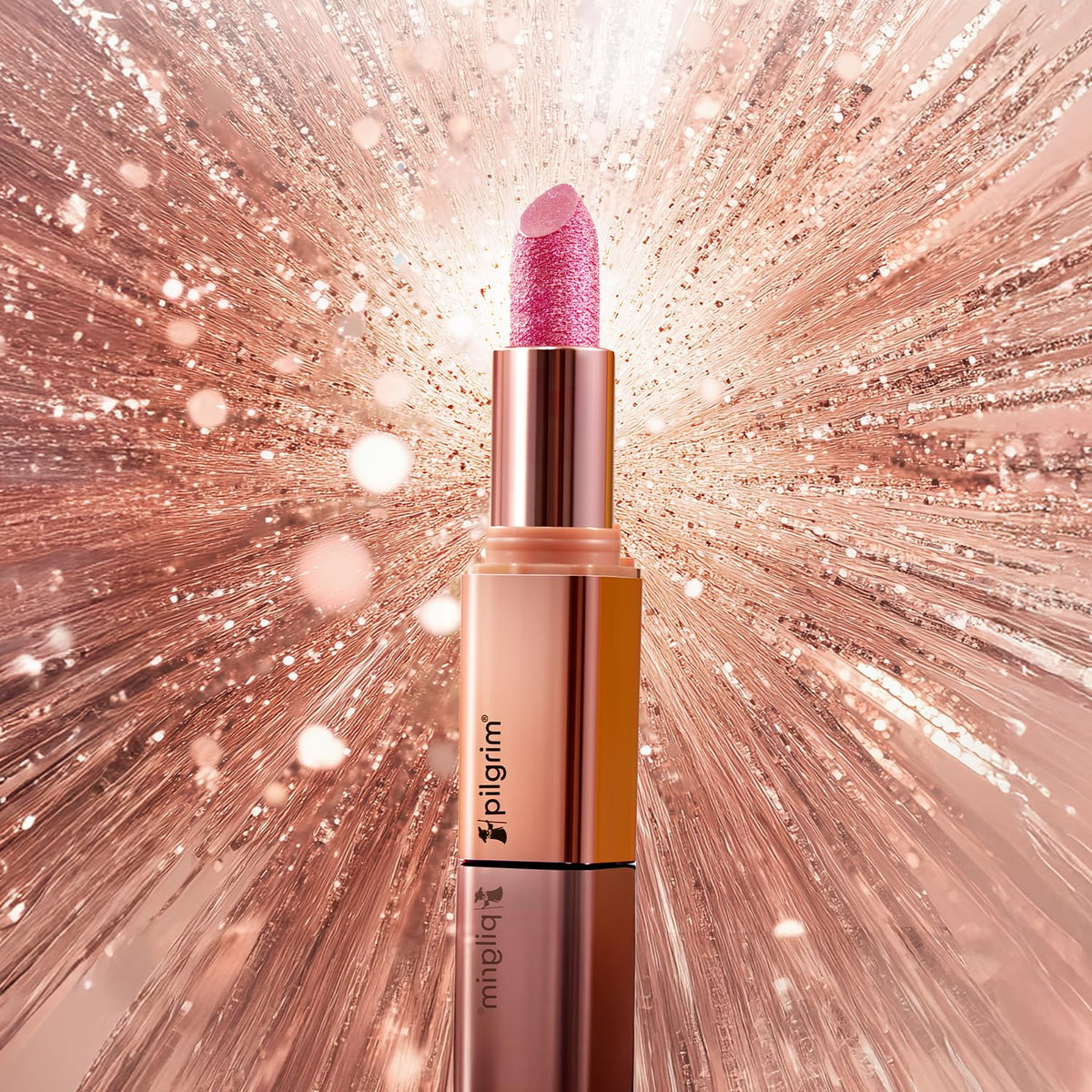 Pilgrim Glitter Lipstick Dubai Gold 4.2g - Colour Cosmetics - Image 6
