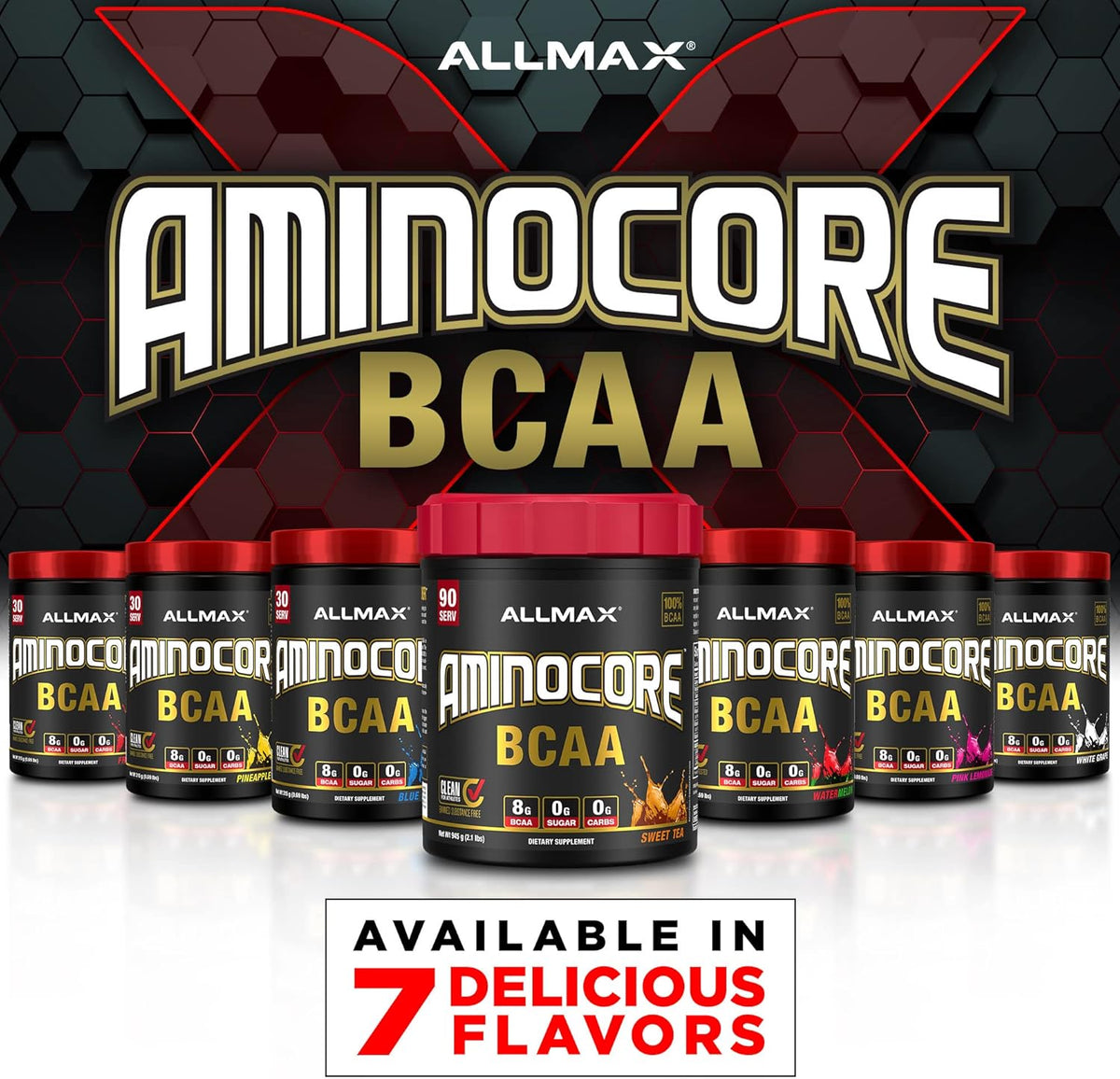 Allmax Nutrition Aminocore BCAA Powder Fruit Punch - 315g - Image 6