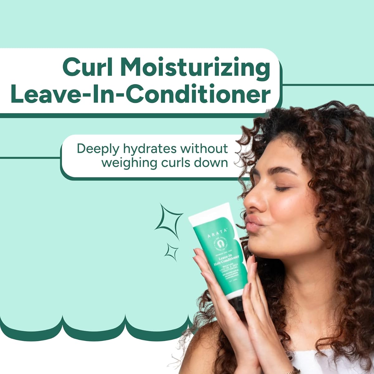 Arata Leave-In Hair Conditioner with Aloe Vera & Abyssinian Seed Oil - 100 ml - Image 2