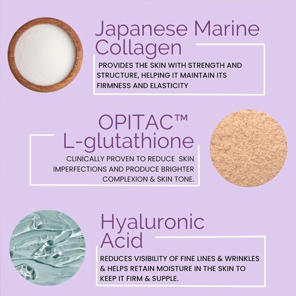 Wellbeing Nutrition Fuel Skin Collagen Builder with Glutathione & Hyaluronic Acid - 30 Servings - Image 3
