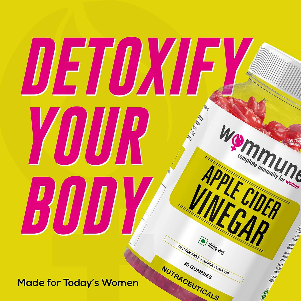NU-ME Apple Cider Vinegar Gummy - Apple Flavour - 60 Gummies - Image 3