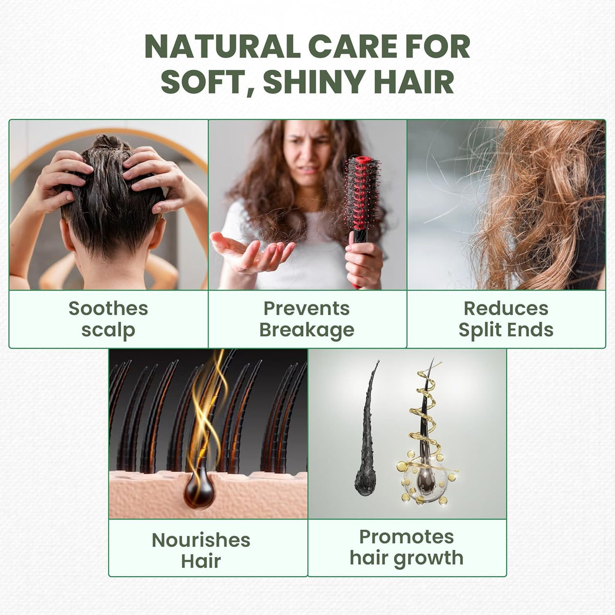 ReyNaturals Cold Pressed Castor, Coconut & Sweet Almond Oil - 600ml - Image 4