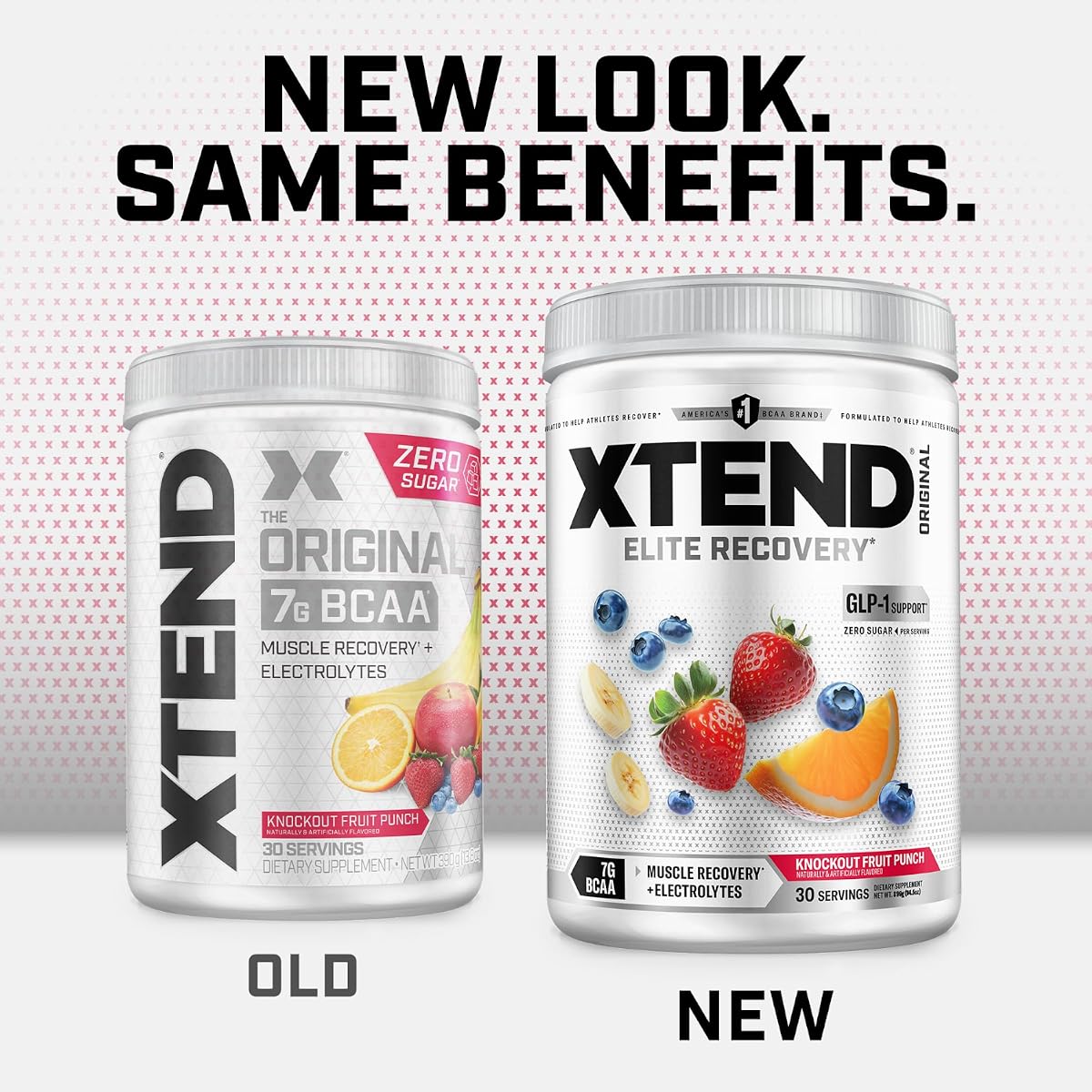 XTEND Original BCAA Powder - Knockout Fruit Punch Flavour, 30 Servings - Image 3