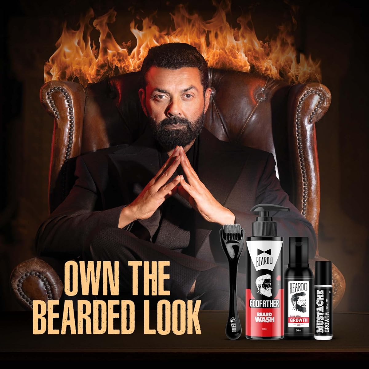 Beardo Beard Growth Pro Kit V3 - Complete Beard Care Set with Beard Oil, Activator & Growth Roll-On - Image 2