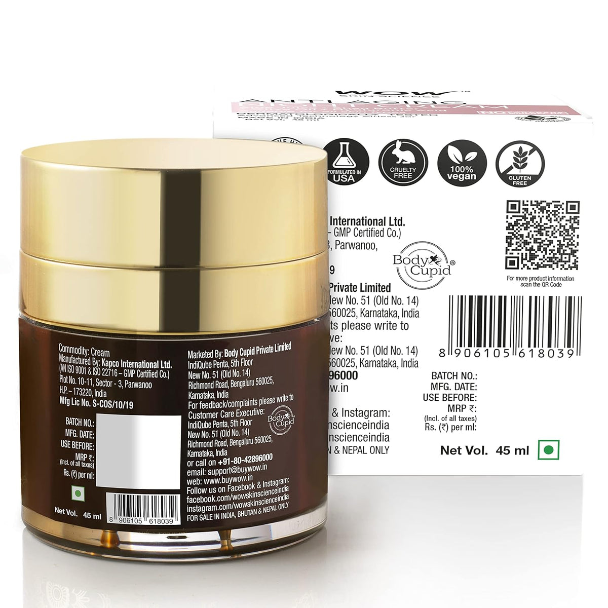 Wow Skin Science Anti Aging Night Cream 50ml - Face Moisturiser - Image 3