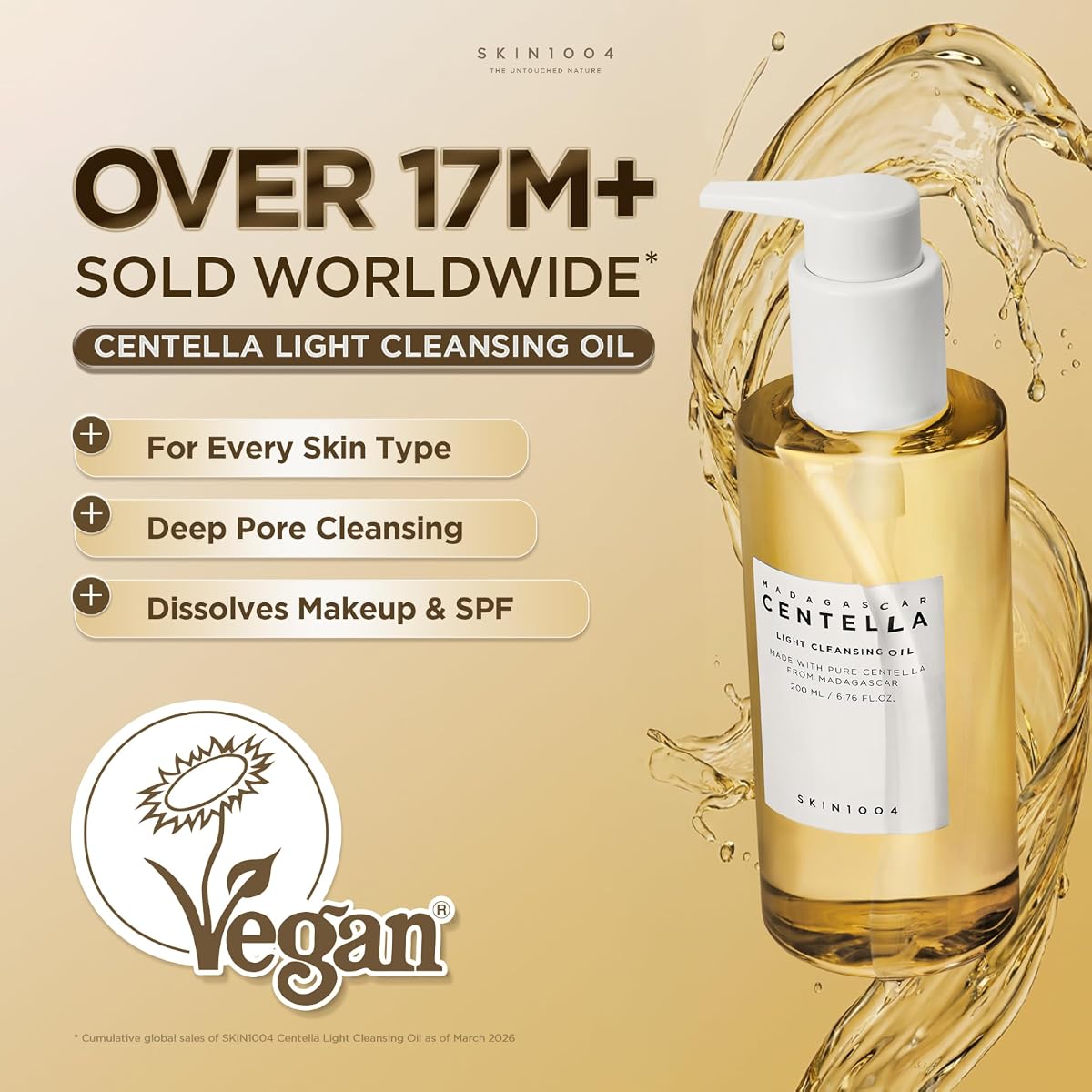 SKIN1004 Madagascar Centella Light Cleansing Oil - Non-Irritating, Deep Cleansing - 200ml - Image 2