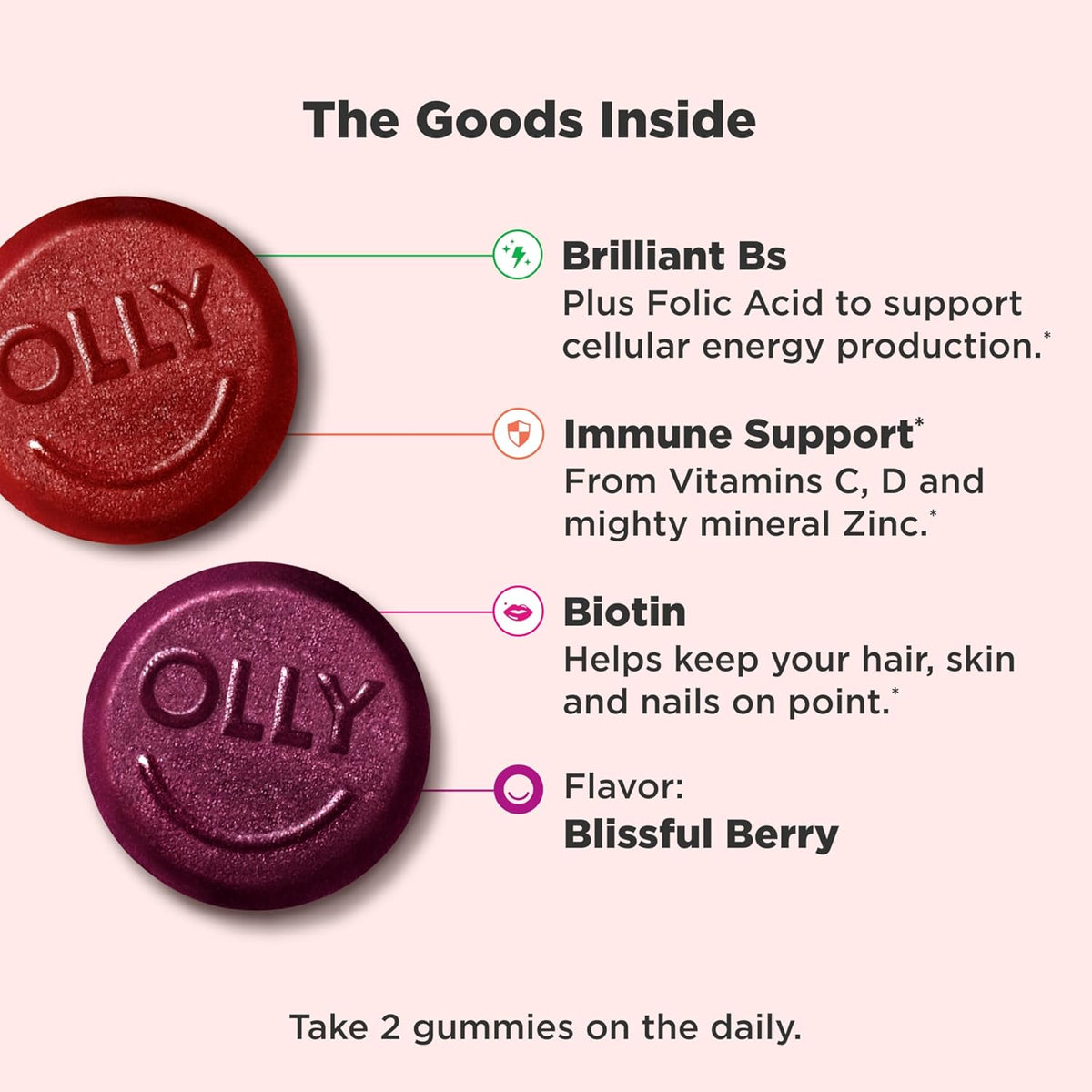 Olly Women's Daily Multivitamin Gummies - 130 Count - Image 3
