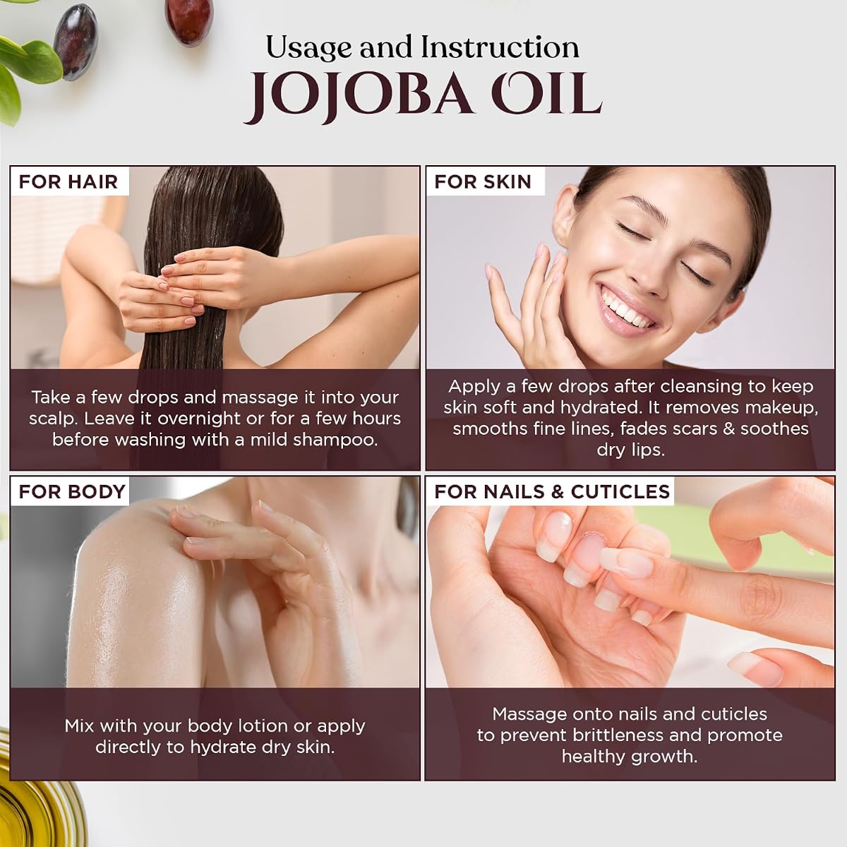 ReyNaturals Cold Pressed Jojoba Oil for Hair Growth - 200 ml - Image 4
