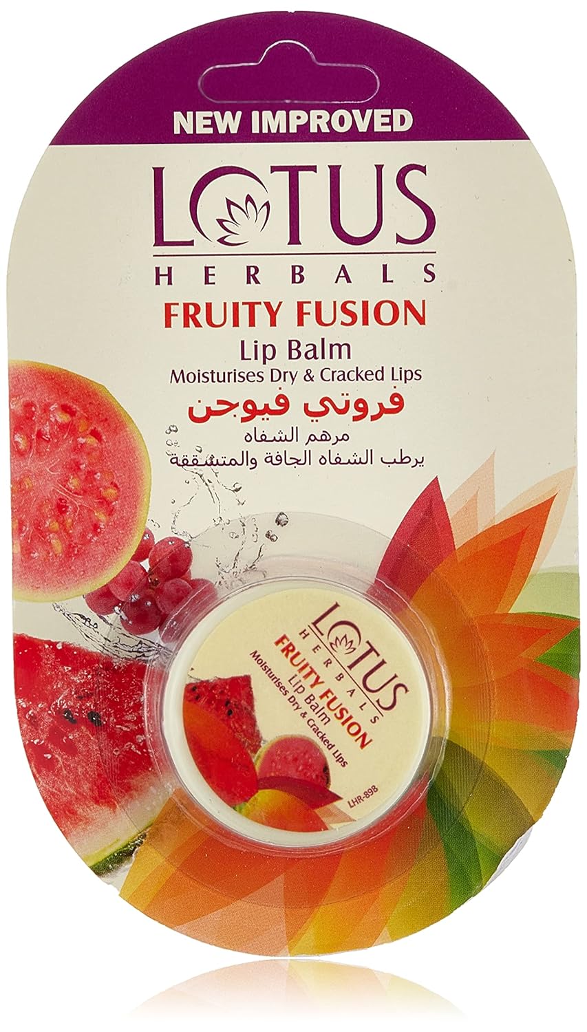 Lotus Herbal Lip Balm Fruity Fusion - Face Moisturiser, 5g