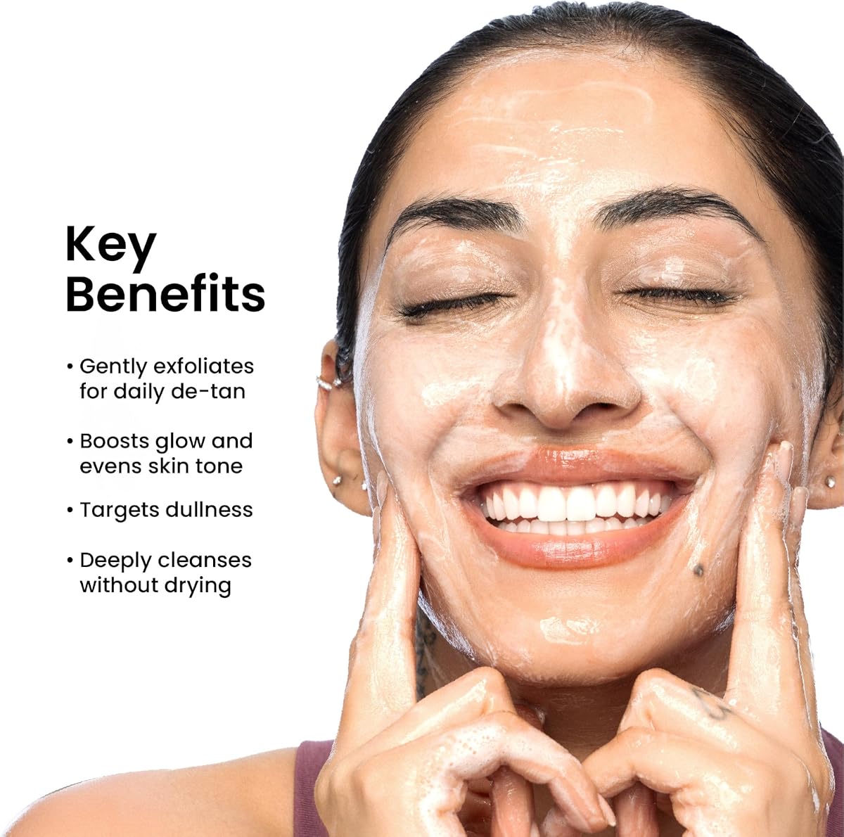 Foxtale Super Glow Face Wash with Vitamin C & Papaya Enzymes - 150ml - Image 4