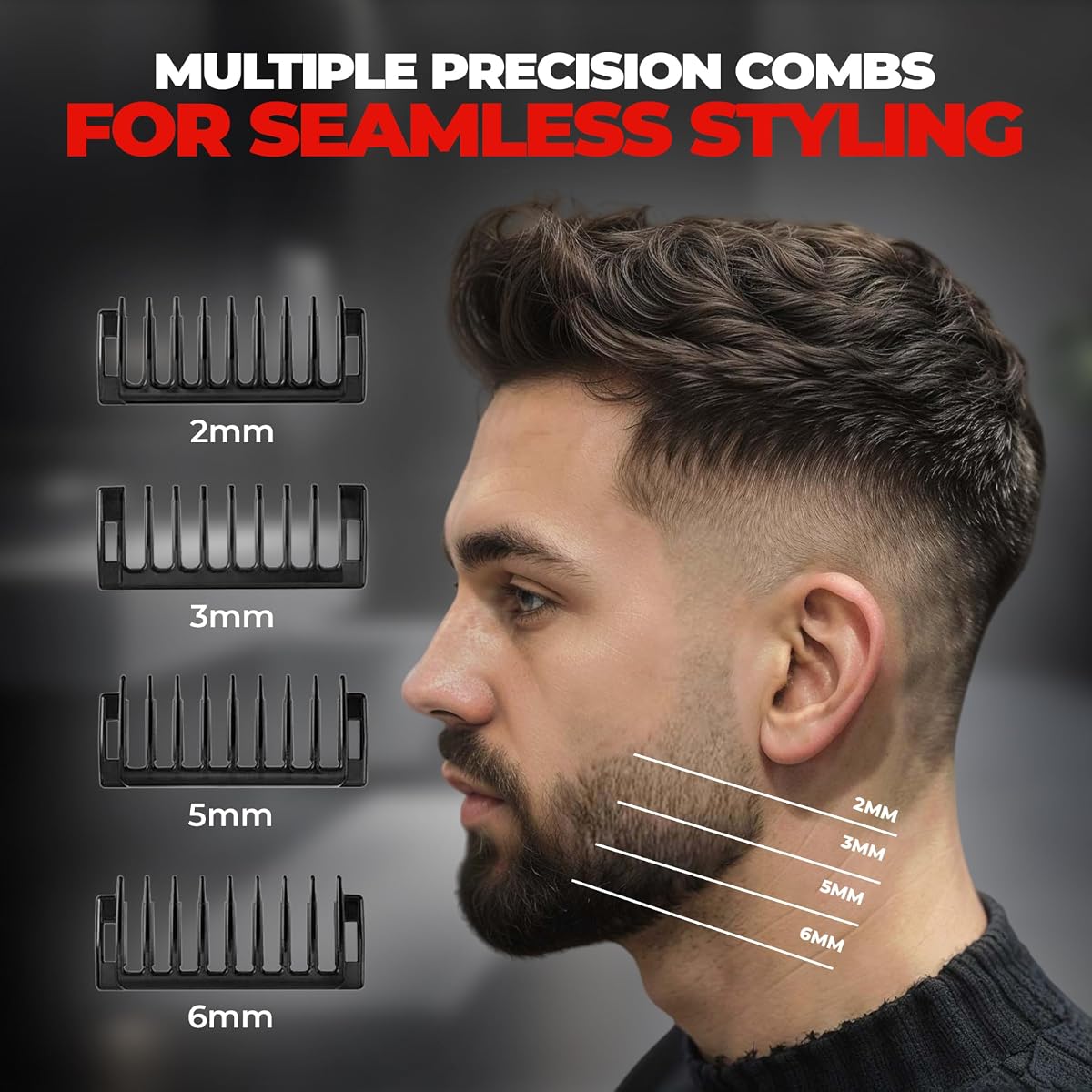 Beardo I Blade Body Trimmer - Multiple Length Settings, USB Type-C Charging, IPX4 Water Resistant - Image 6
