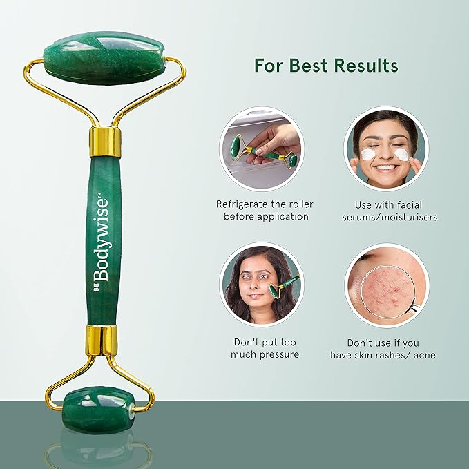 Be Bodywise Jade Face Roller - 100% Natural Jade - Single Device - Image 7