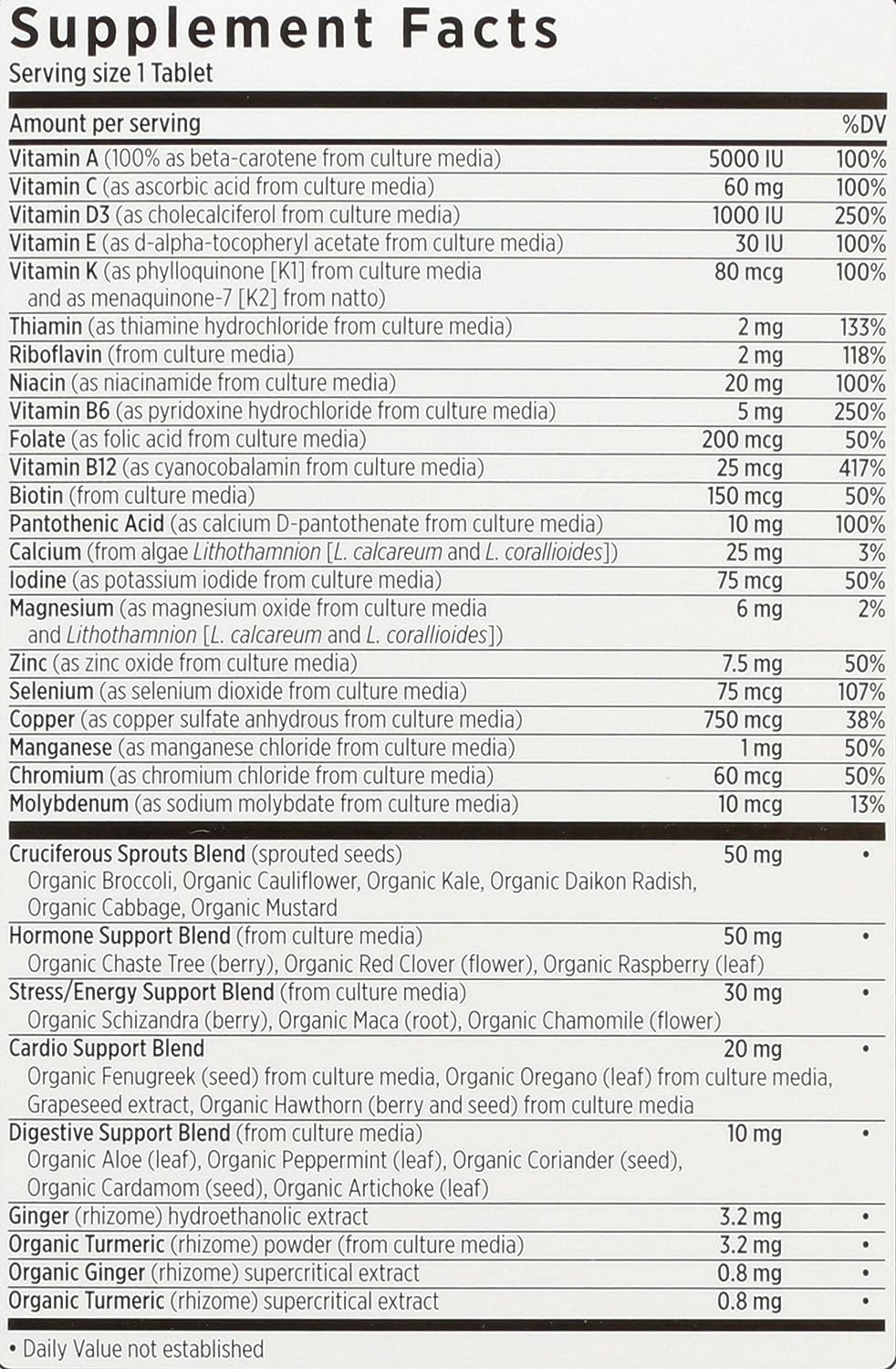New Chapter Every Woman's One Daily Multivitamins, 72 Vegetarian Tablets - Image 4