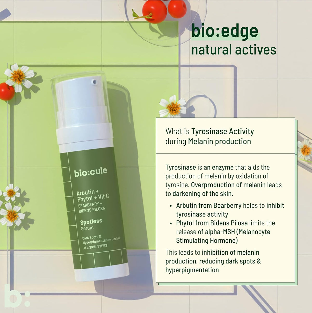 Biocule Spotless Serum with Arbutin, Phytol & Vitamin C - 30ml - Image 8
