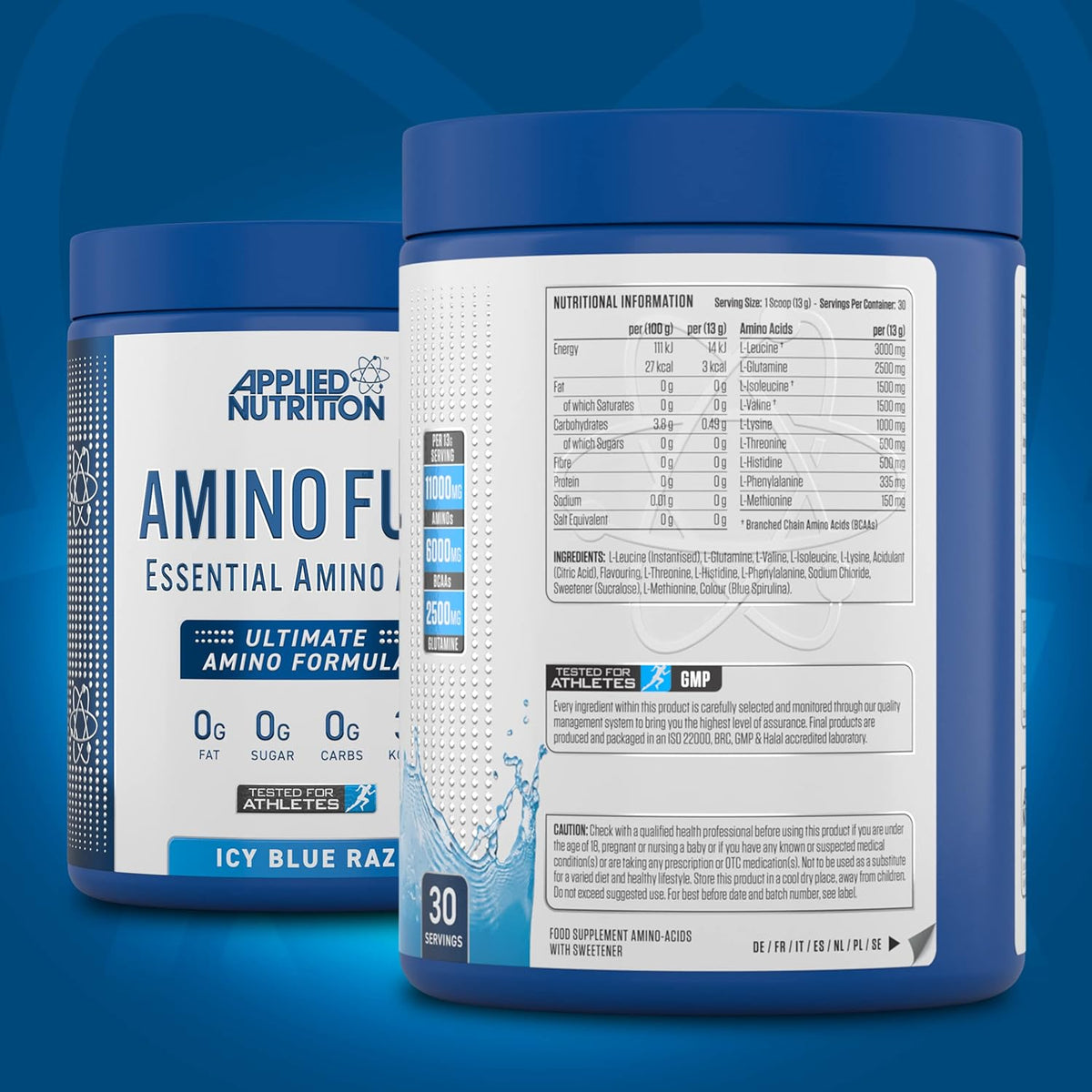 Applied Amino Fuel EAA Icy Blueraz - Sports Nutrition Powder, 390g - Image 6