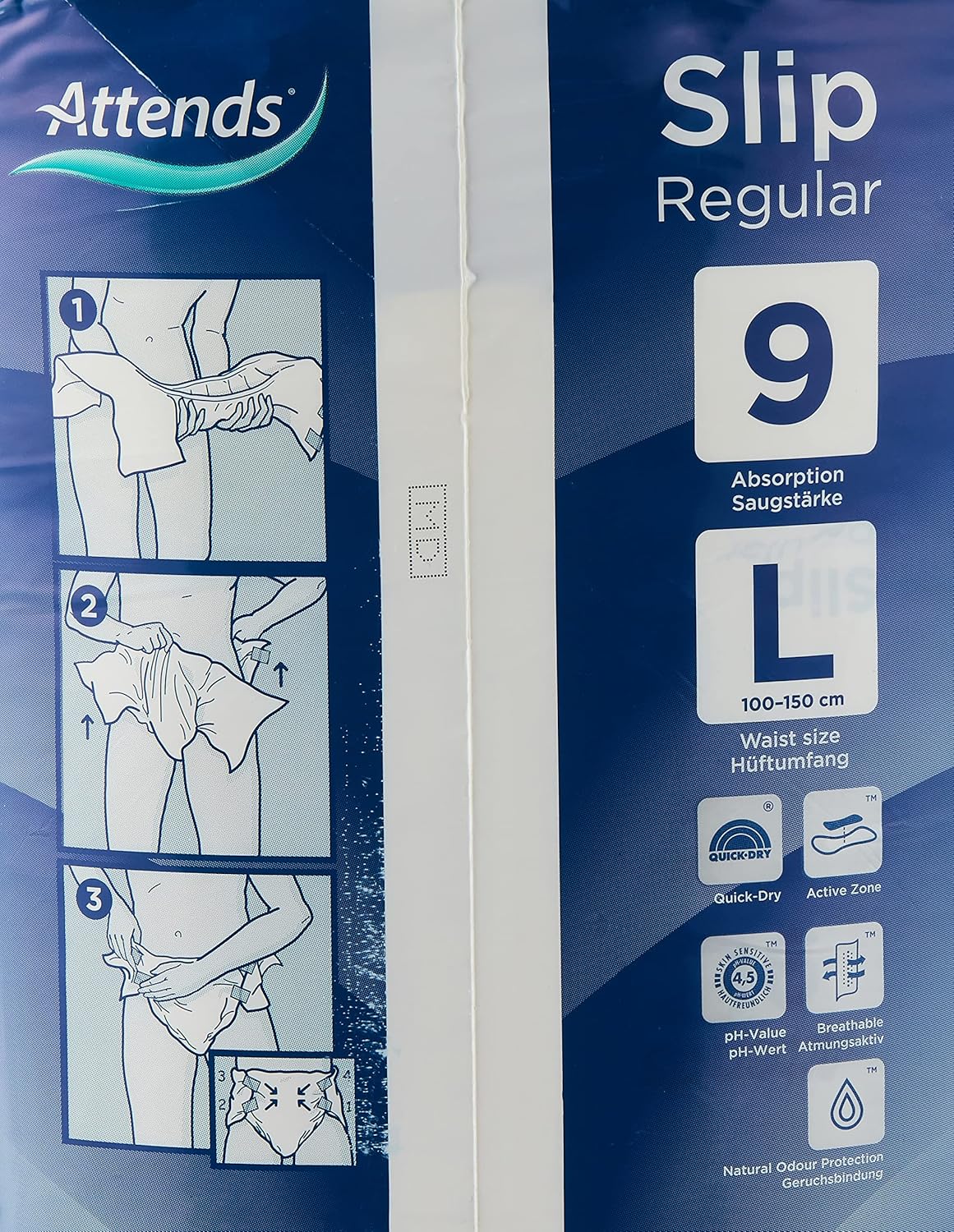 Attends Slip Regular 9 Large - Feminine Care, 4x28 Pack - Image 3