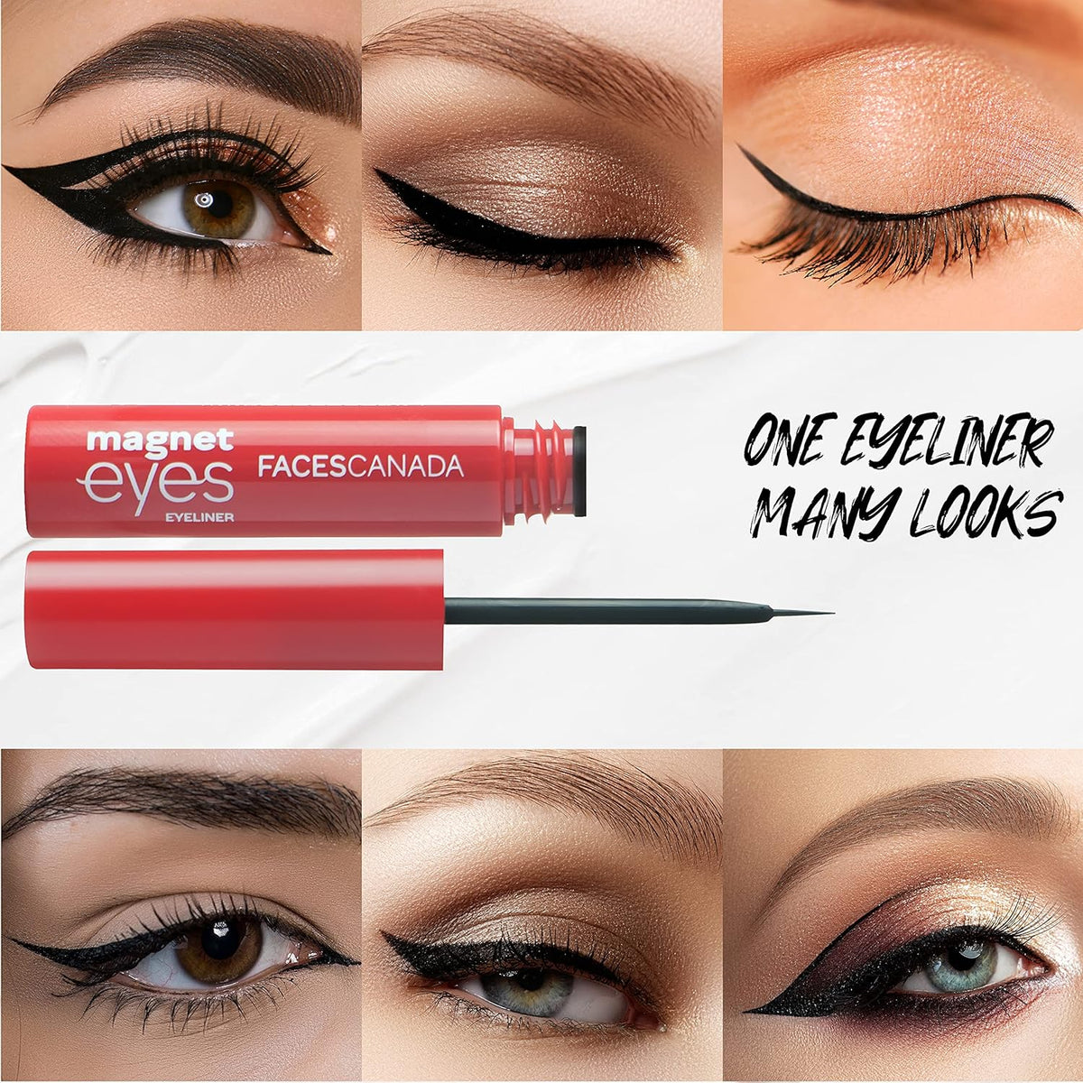 Faces Canada Magneteyes Eyeliner Black - Precision Liquid 3.5 ml - Image 4