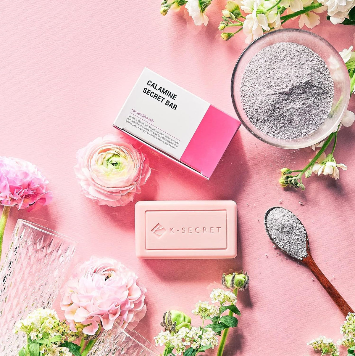 K-SECRET SEOUL 1988 Calamine Secret Bar, Body Care Soap, 100g - Image 2