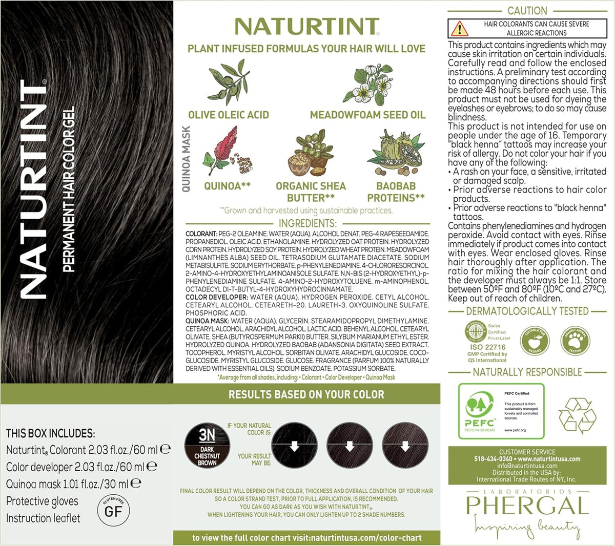 Naturtint 3N Dark Chestnut Brown Hair Colour - 165ml - Image 5