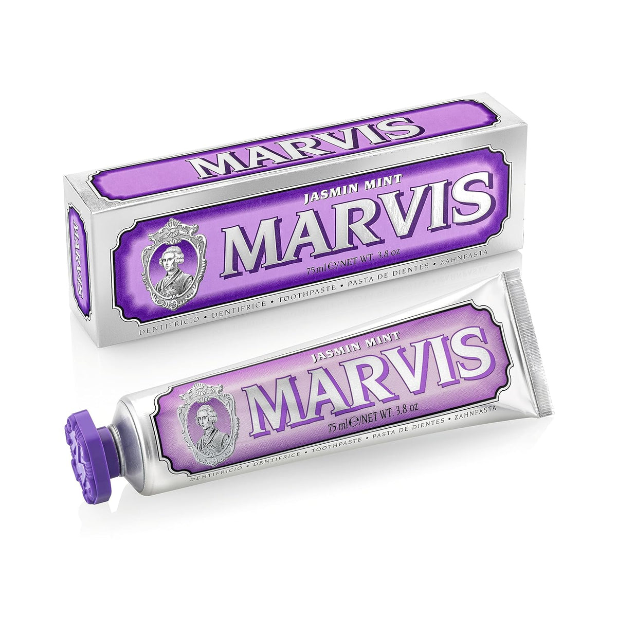 Marvis Jasmin Mint Toothpaste - Refreshing Herbal Formula, 75Ml